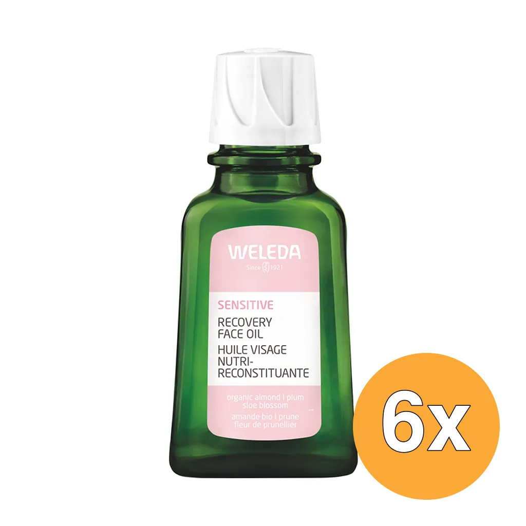 6x Weleda Sensitive Herstellende Gezichtsolie (50 ml)