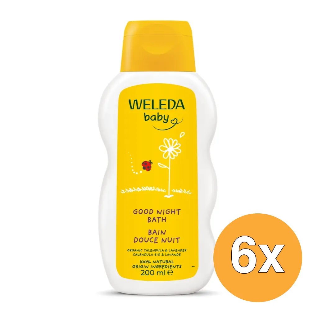 6x WELEDA Calendula Relax Cremebad (200 ml)
