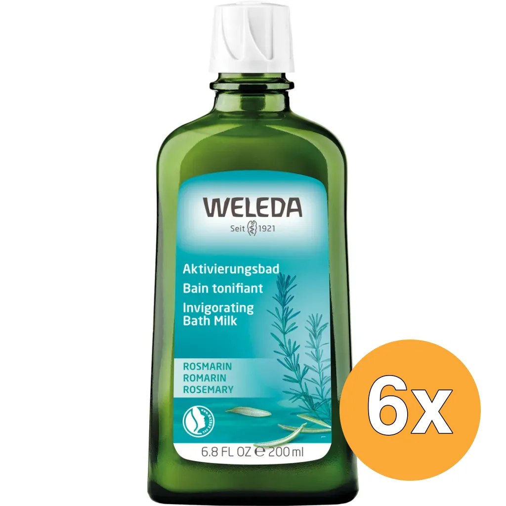 6x WELEDA Rozemarijn activeringsbad (200 ml)