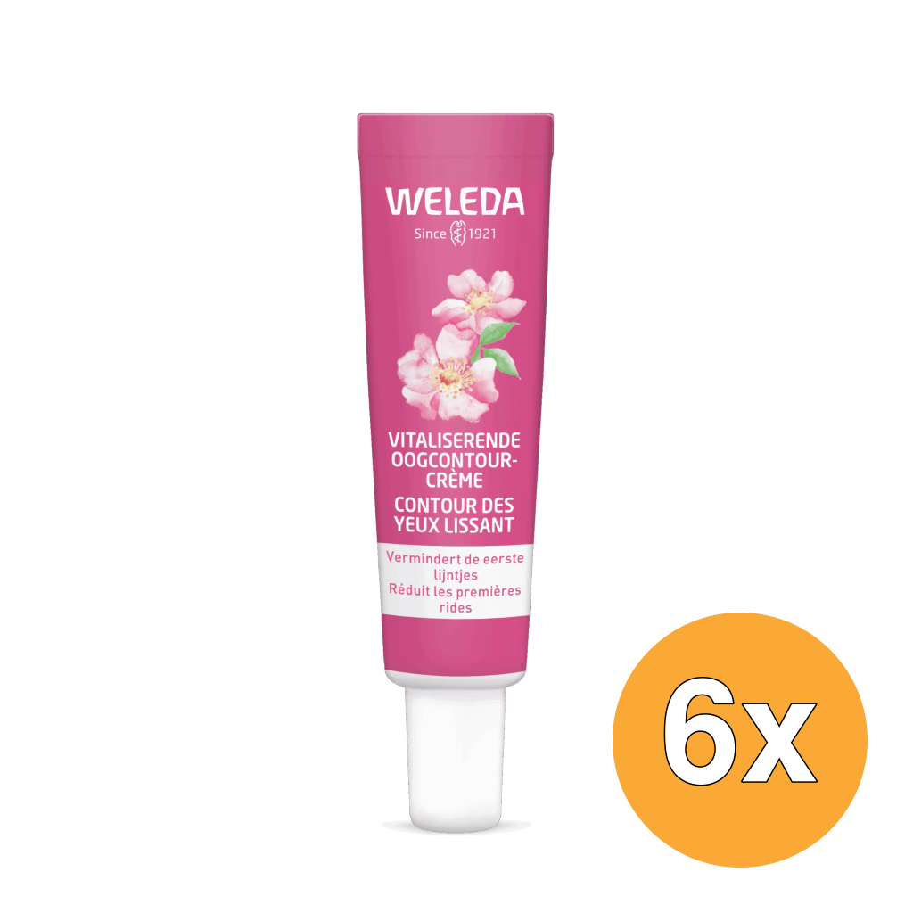 6x Weleda Wilde Rozen & Witte Thee Vitaliserende Oogcontourcreme (12 ml)