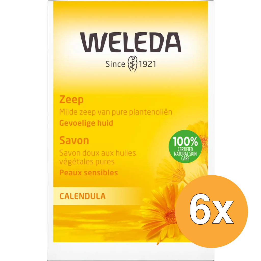 6x WELEDA Calendula zeep (100 gr)