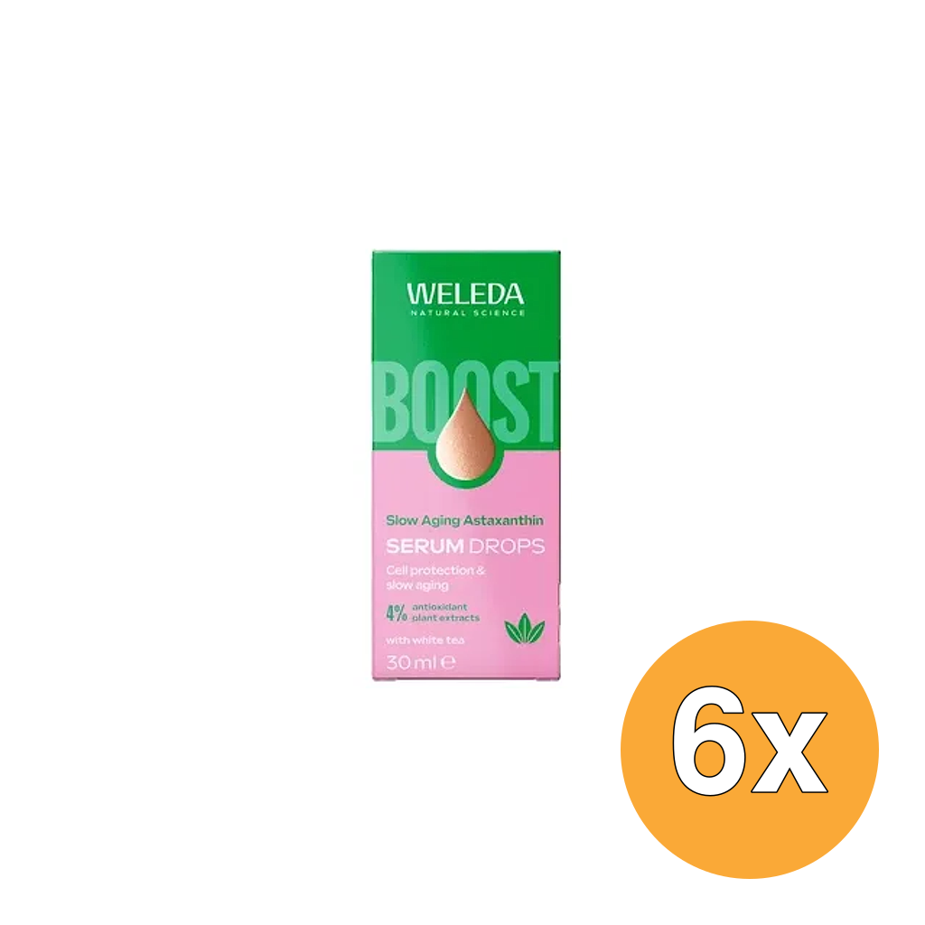 6x Weleda Slow Aging Boost Serum Drops (30 ml)