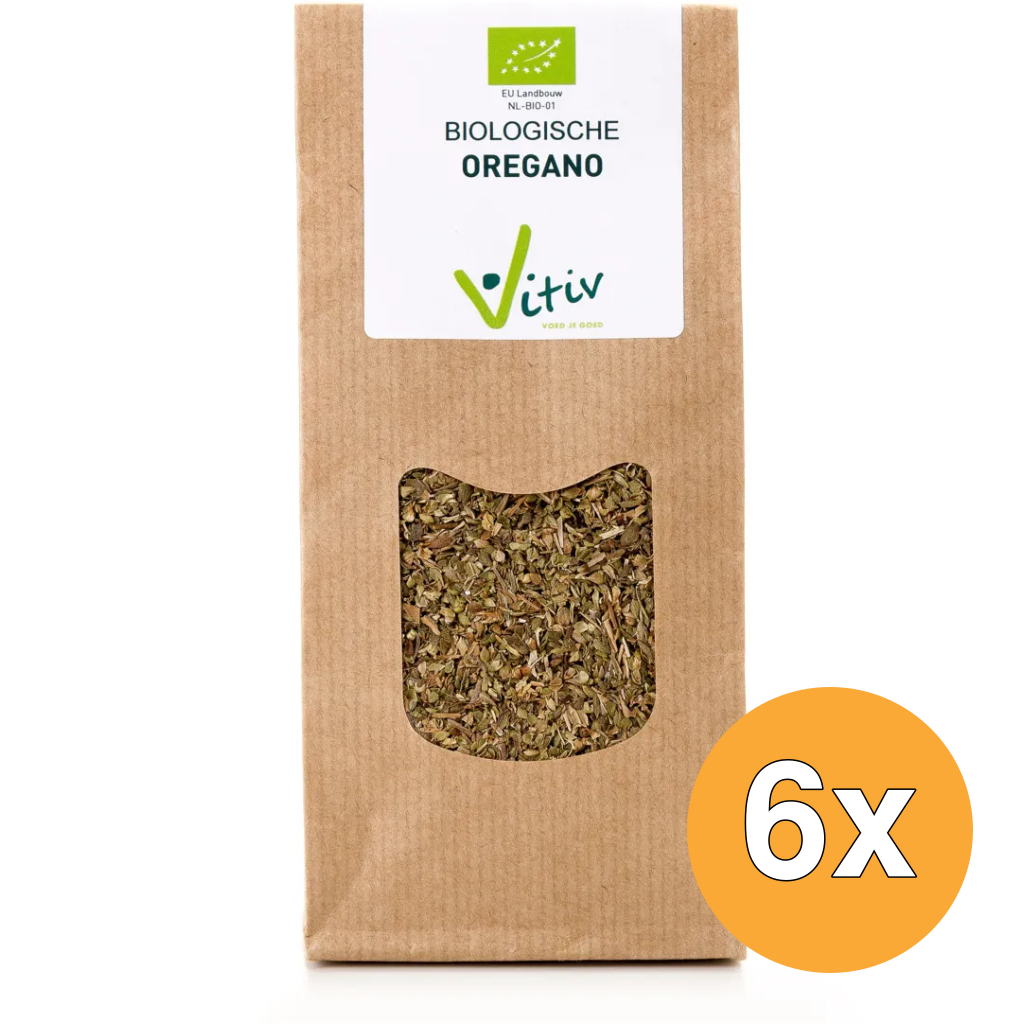 6x Vitiv Oregano Gesneden Bio (25 gr)