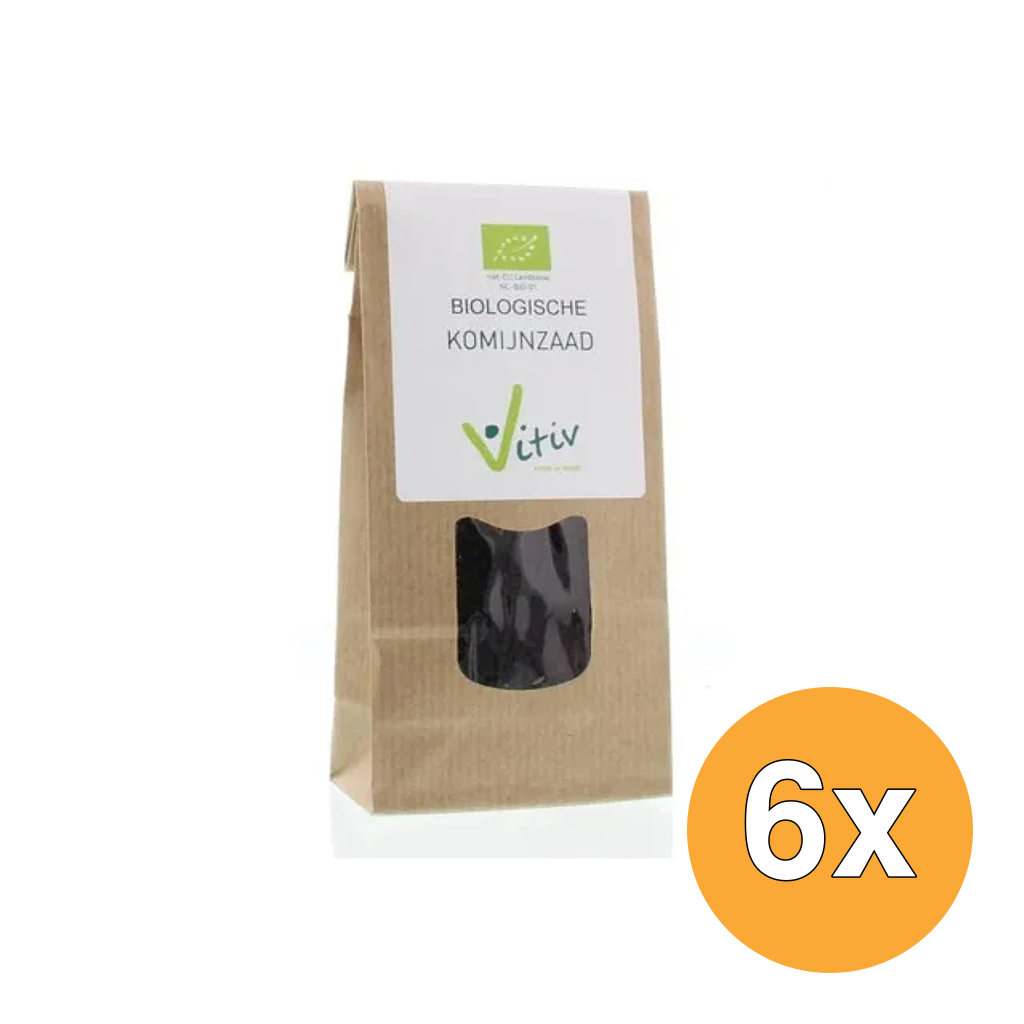 6x Vitiv Zwart Komijnzaad Bio (100 gr)
