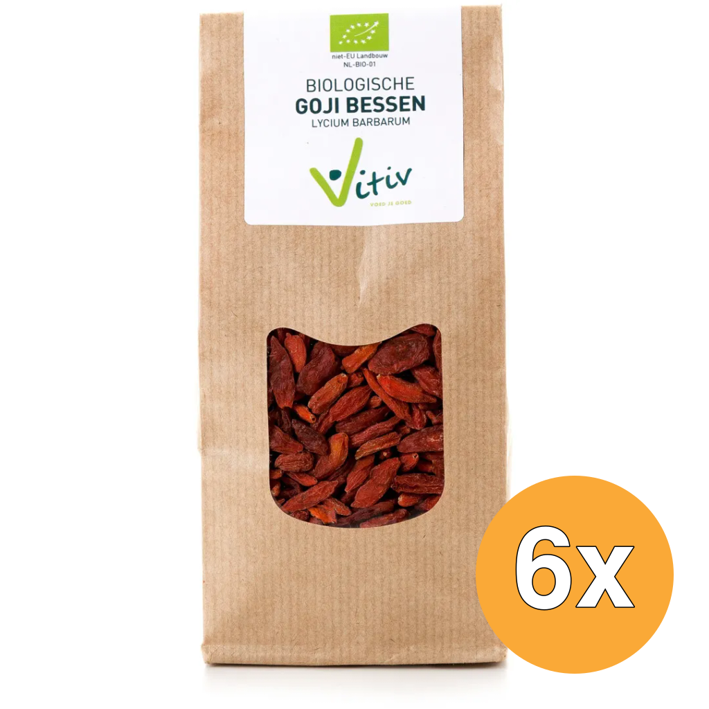 6x Vitiv Goji Bessen Bio (500 gr)