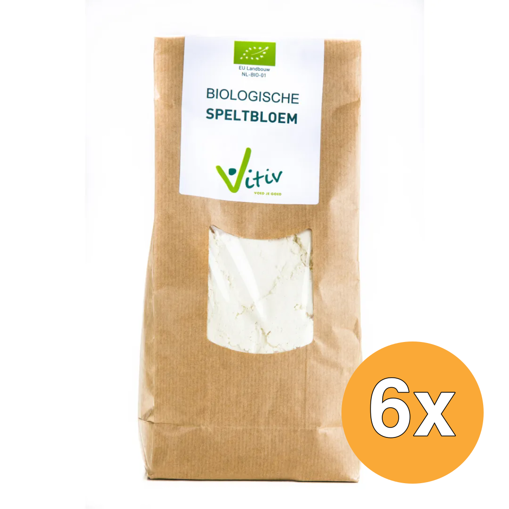 6x Vitiv Speltbloem Bio (1000 gr)