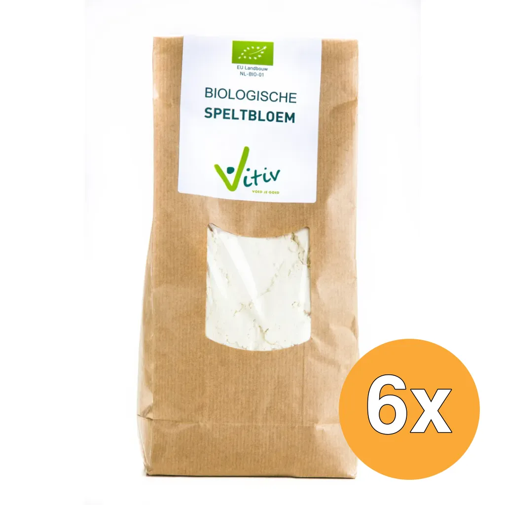 6x Vitiv Speltbloem Bio (1000 gr)