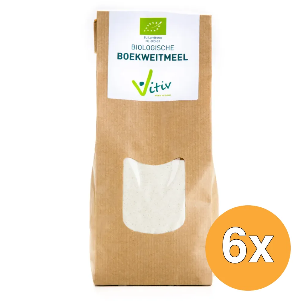 6x Vitiv Boekweitmeel Bio (500 gr)