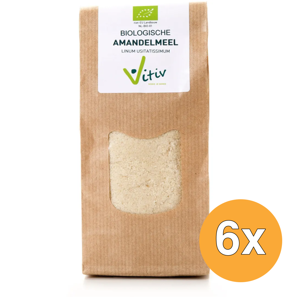 6x Vitiv Amandelmeel Bio (1000 gr)