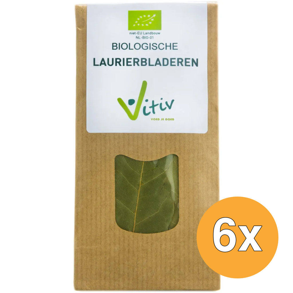 6x Vitiv Laurierbladeren Bio (10 gr)