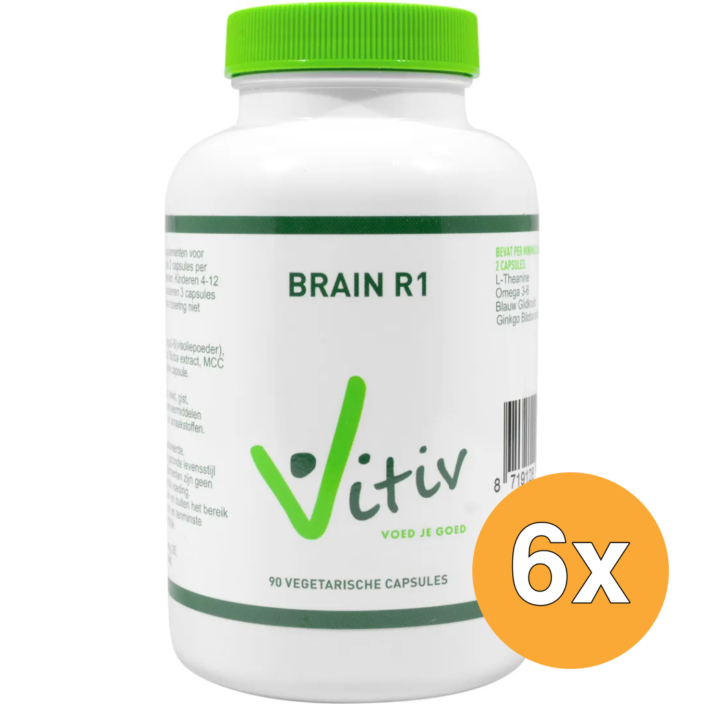 6x Vitiv Brain R1 (90 vega capsules)