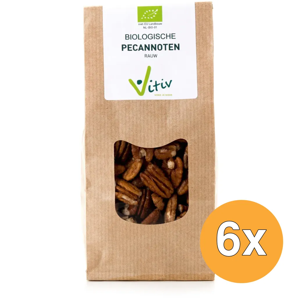 6x Vitiv Pecannoten Bio (500 gr)