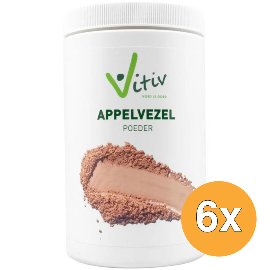6x Vitiv Appelvezelpoeder (500 gr)