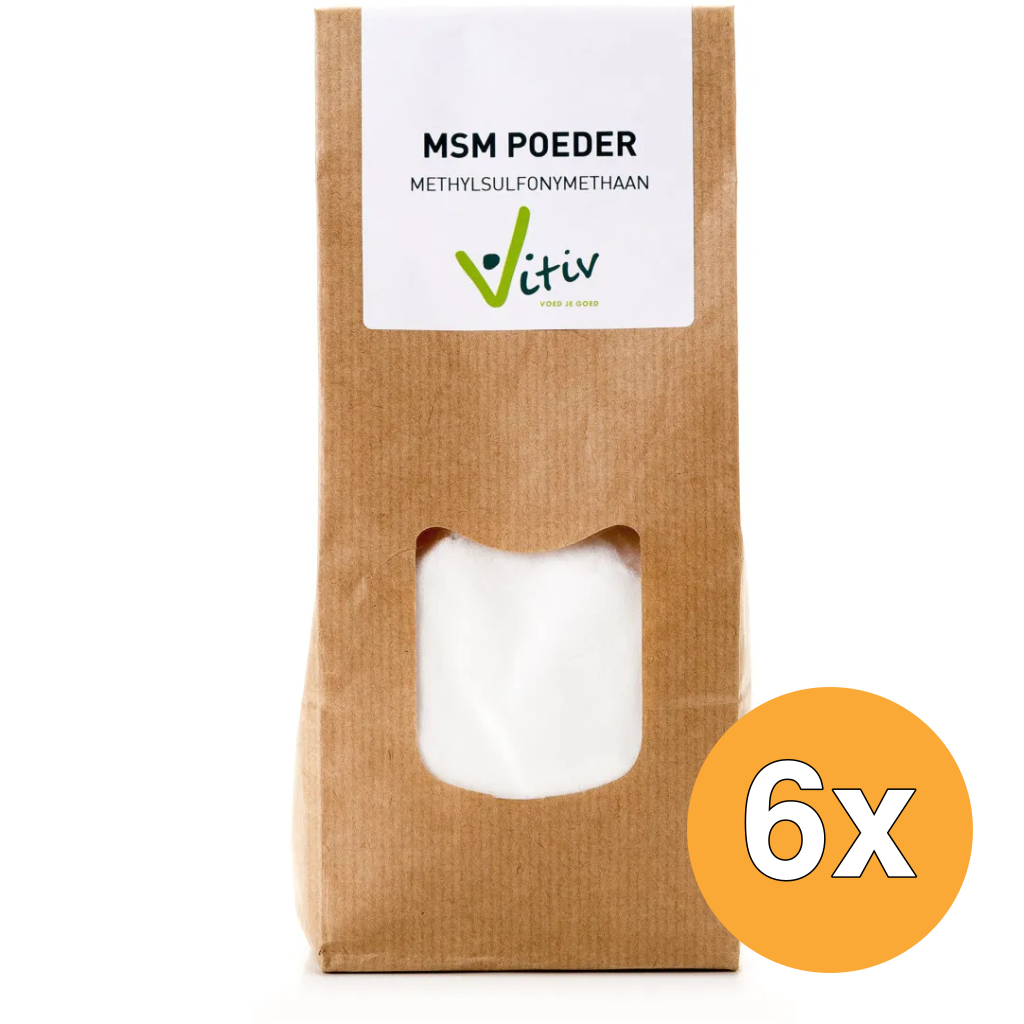 6x Vitiv Msm Poeder (500 gr)