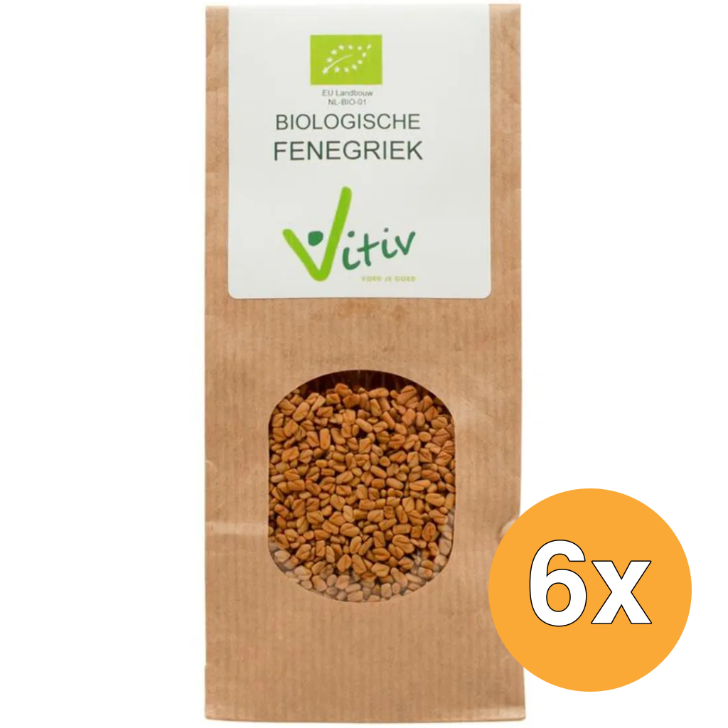 6x Vitiv Fenegriekzaad Bio (250 gr)