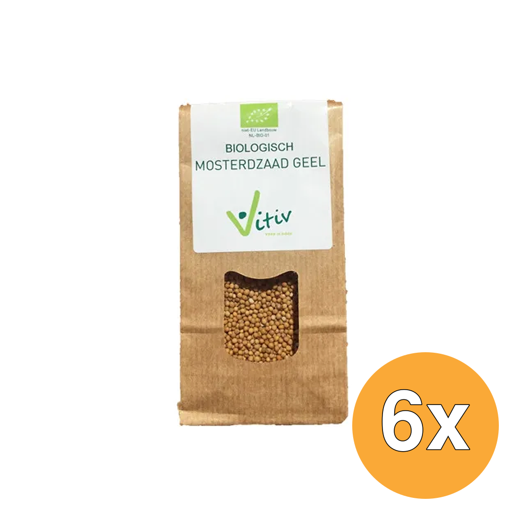 6x Vitiv Geel Mosterdzaad Bio (100 gr)