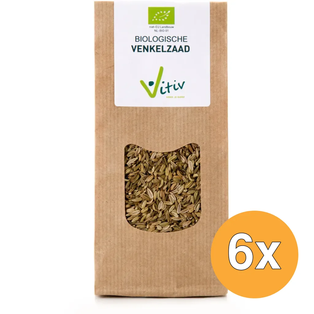 6x Vitiv Venkelzaad Bio (50 gr)