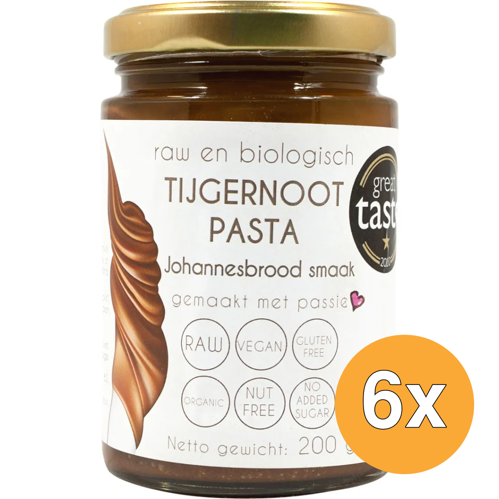 6x Vitiv Tijgernoot Pasta Johannesbrood Bio (200 gr)
