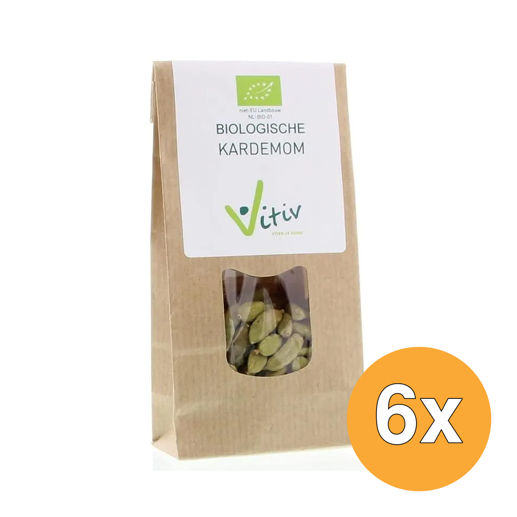 6x Vitiv Kardemom Heel Bio (40 gr)