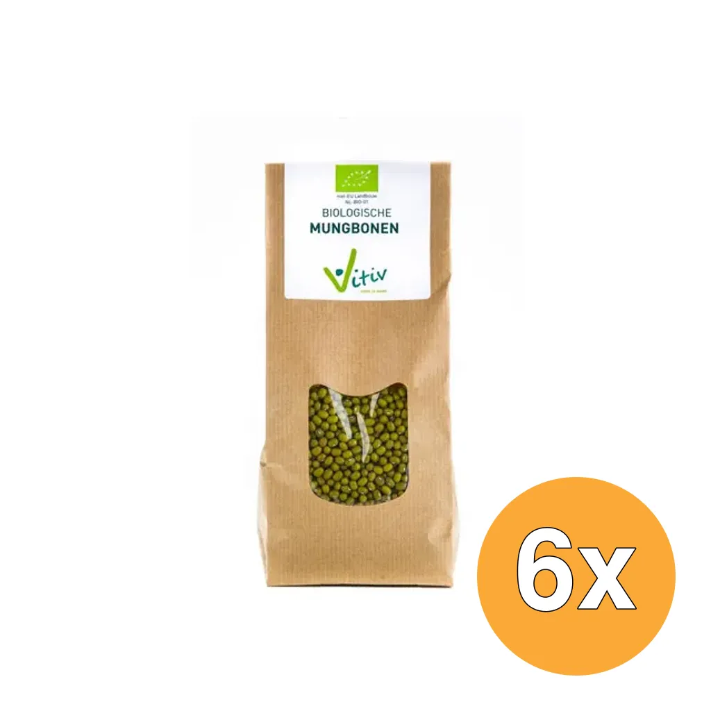 6x Vitiv Mungbonen Bio (500 gr)