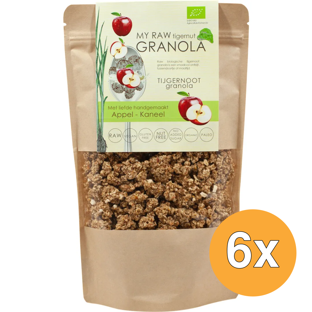 6x Vitiv Tijgernootgranola Appel Kaneel Bio (230 gr)