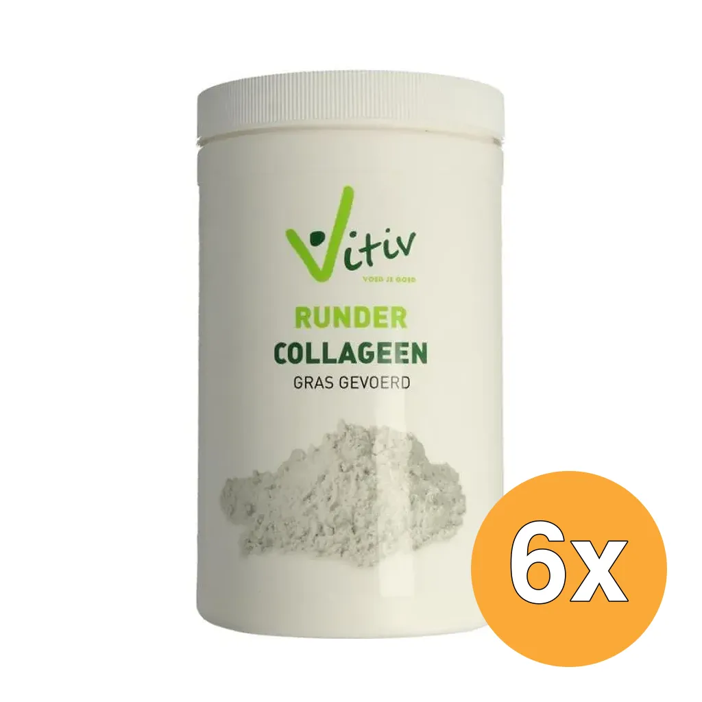 6x Vitiv Runder Collageen Gras Gevoerd (500 gr)