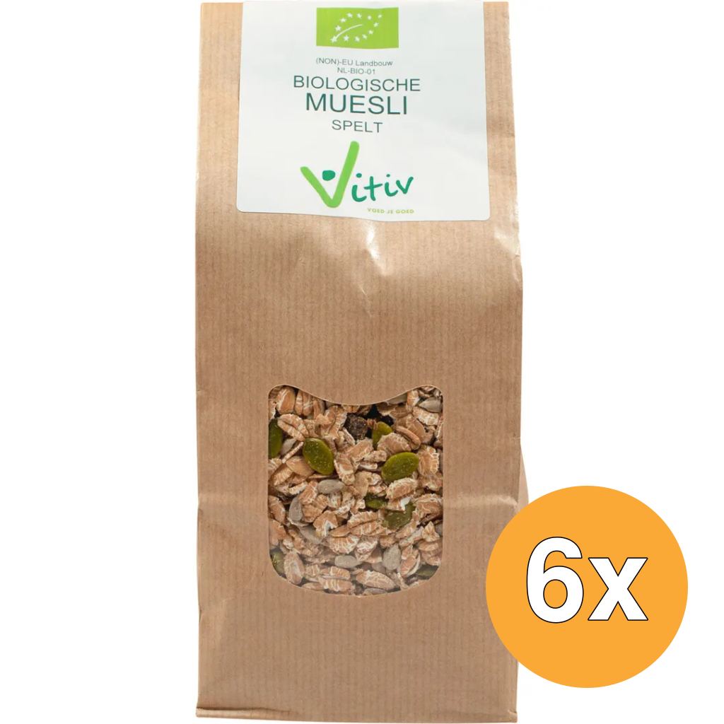 6x Vitiv Muesli Spelt Bio (1000 gr)