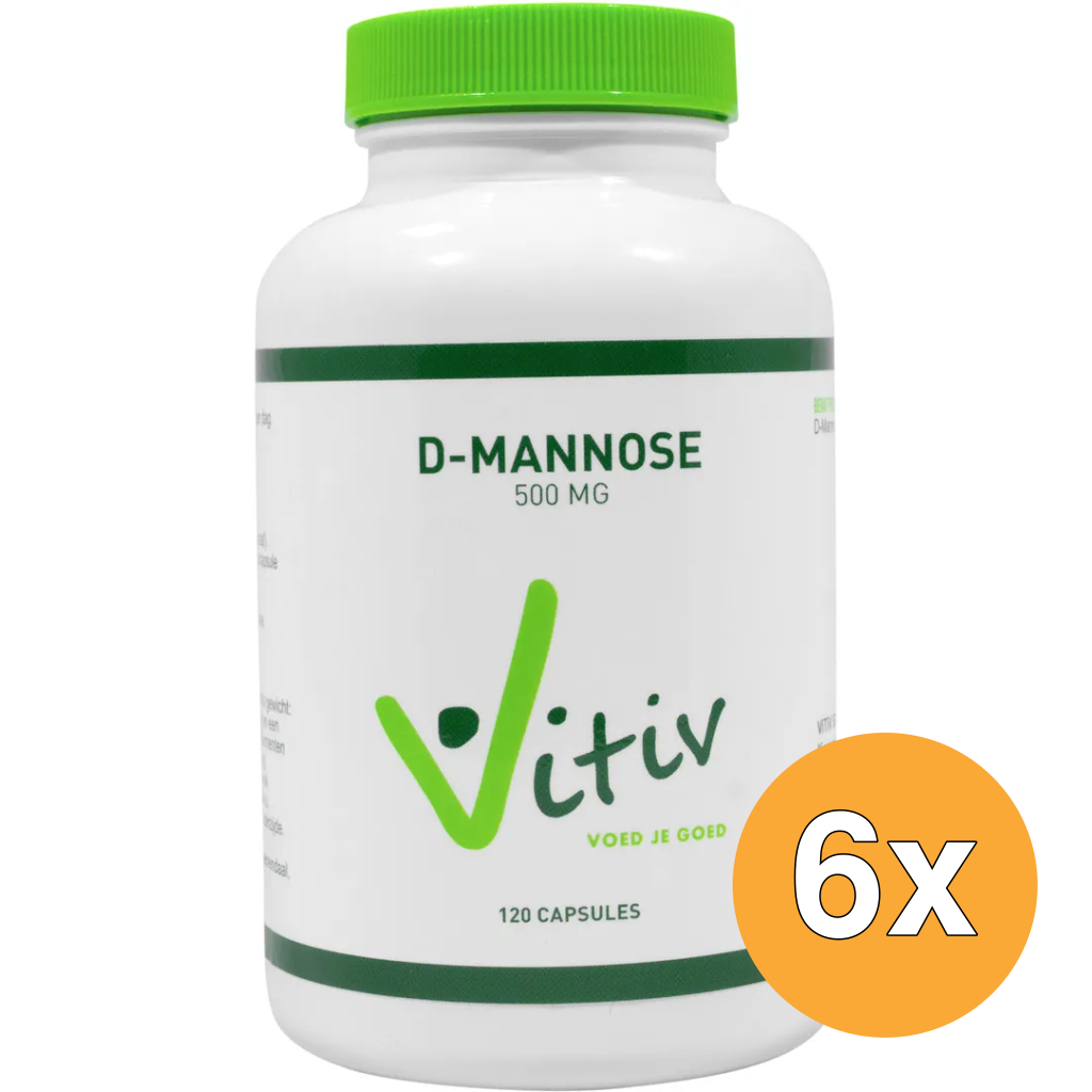 6x Vitiv D-Mannose (120 capsules)