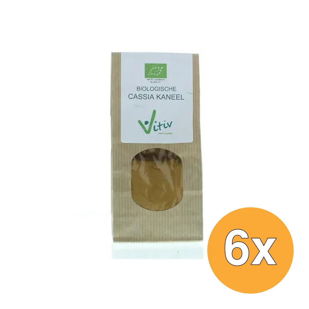 6x Vitiv Cassia Kaneel Bio (100 gr)