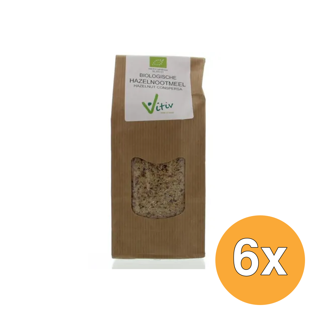 6x Vitiv Hazelnootmeel Bio (250 gr)