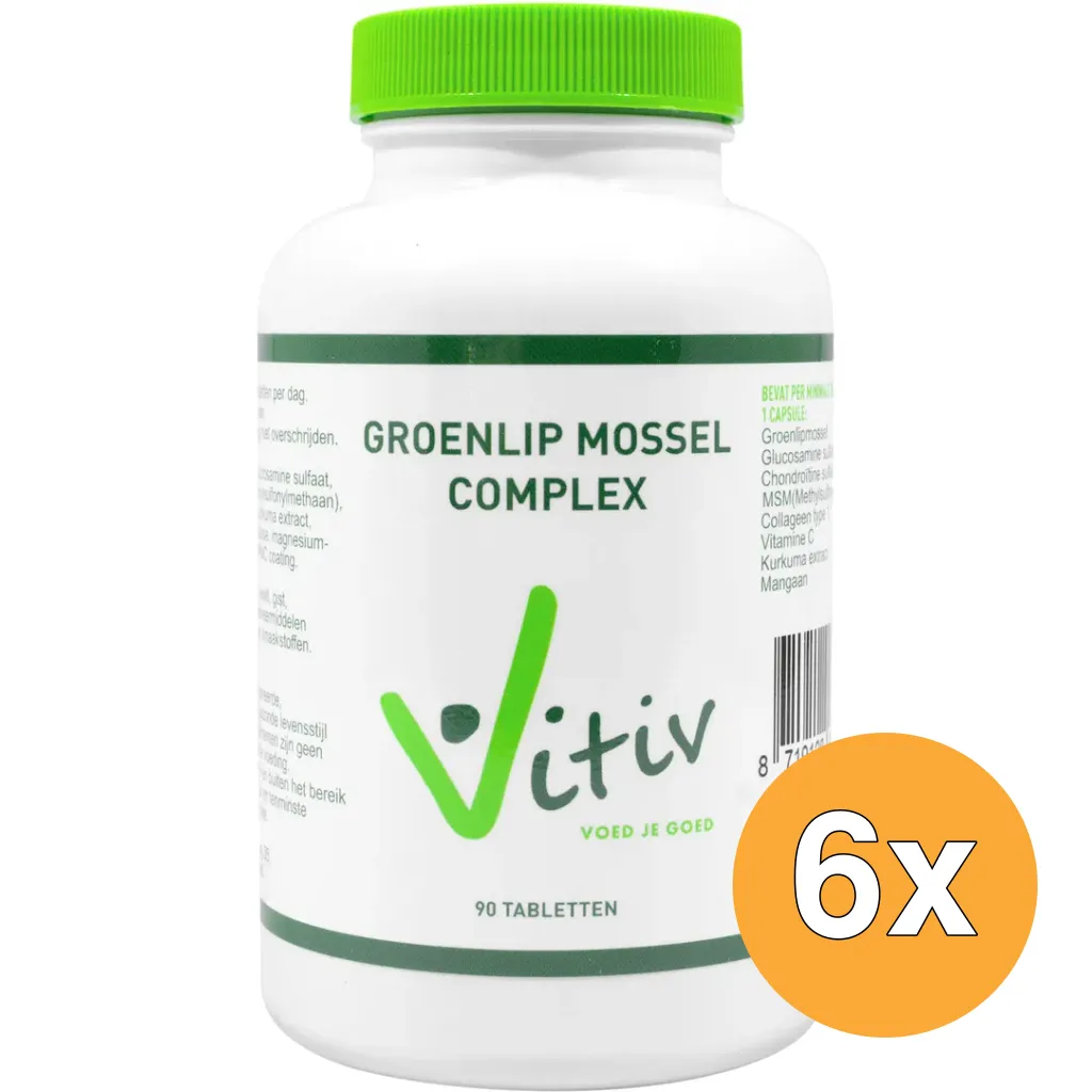 6x Vitivgroenlipmossel Complex (90 tabletten)