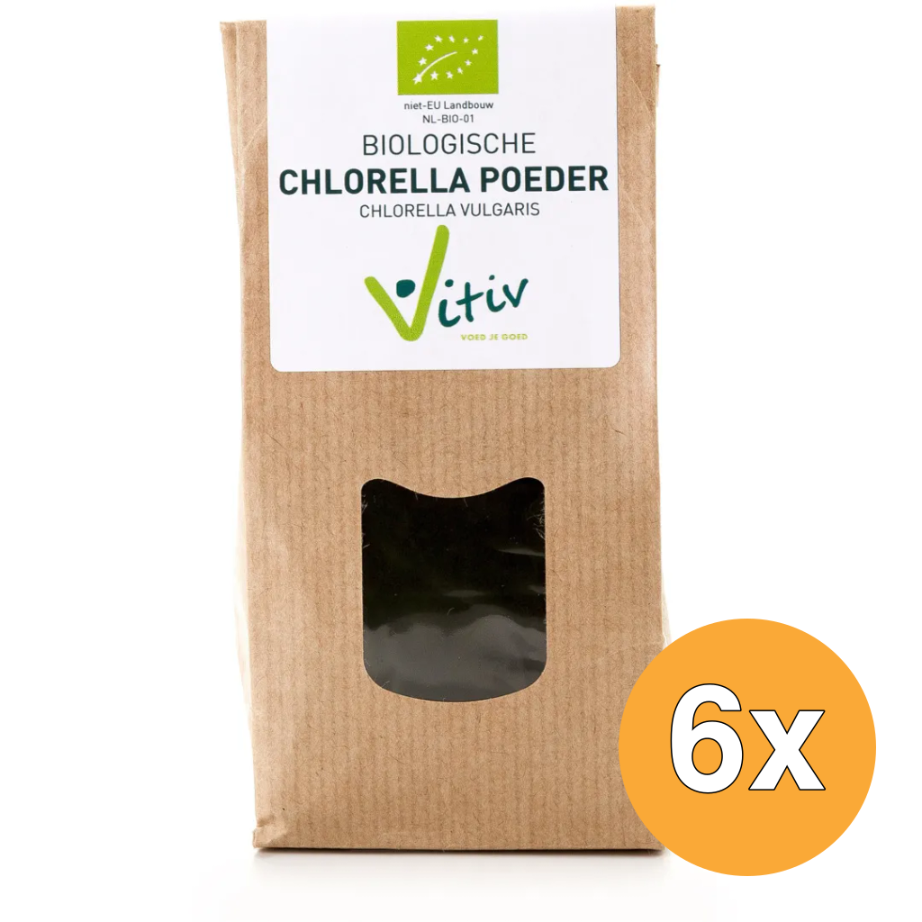6x Vitiv Chlorella Poeder Bio (250 gr)