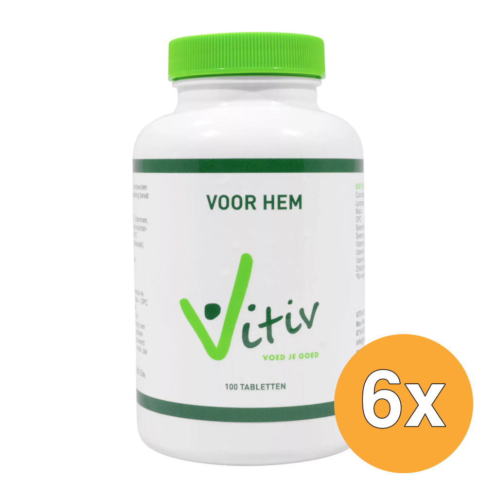 6x Vitiv Voor Hem (100 tabletten)