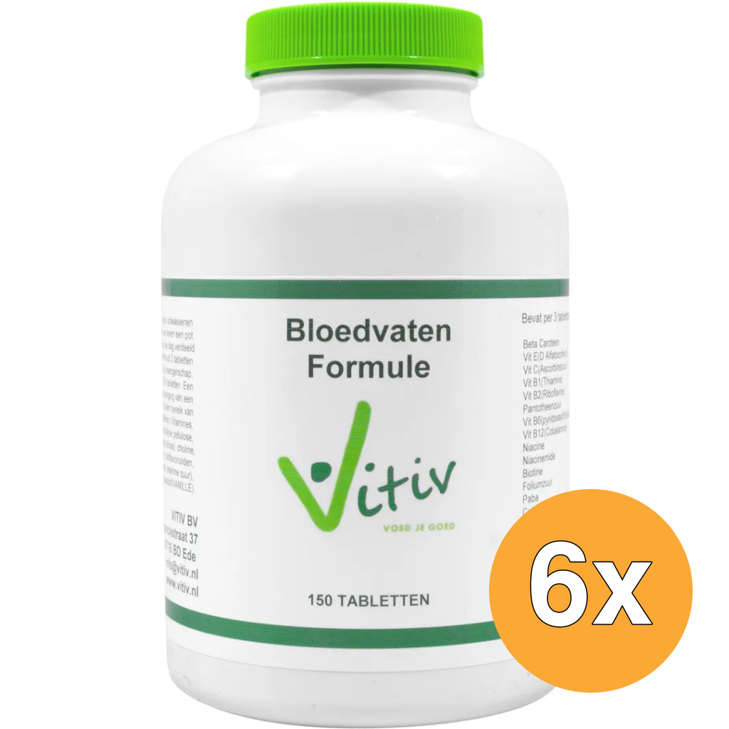 6x Vitiv Bloedvaten Formule (150 tabletten)