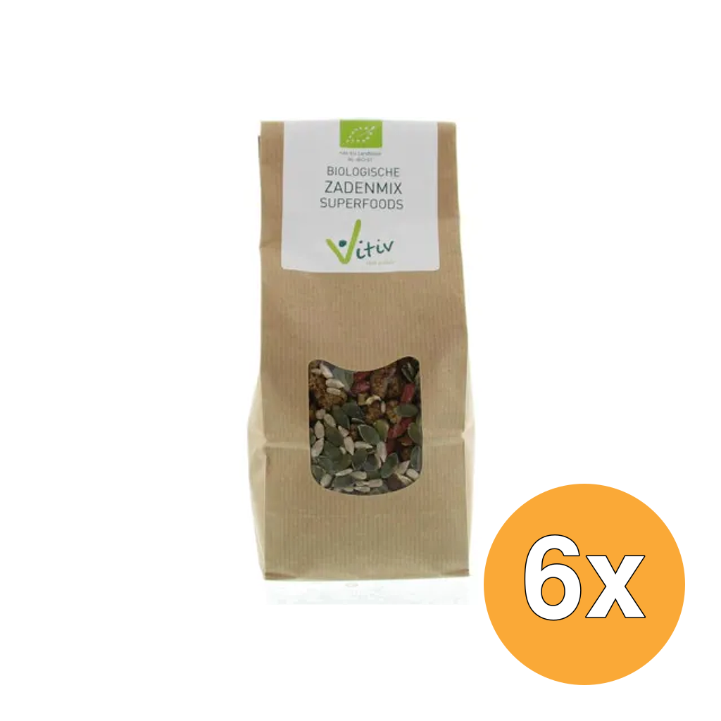 6x Vitiv Zadenmix Superfoods Bio (500 gr)