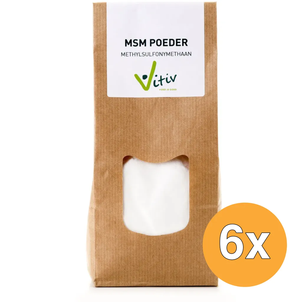 6x Vitiv Msm Poeder (250 gr)
