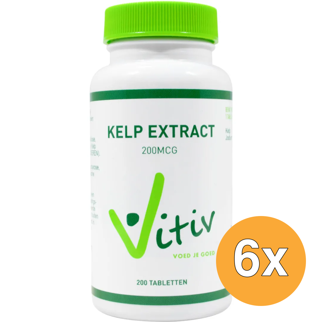 6x Vitiv Kelp Extract 150Mcg (200 tabletten)