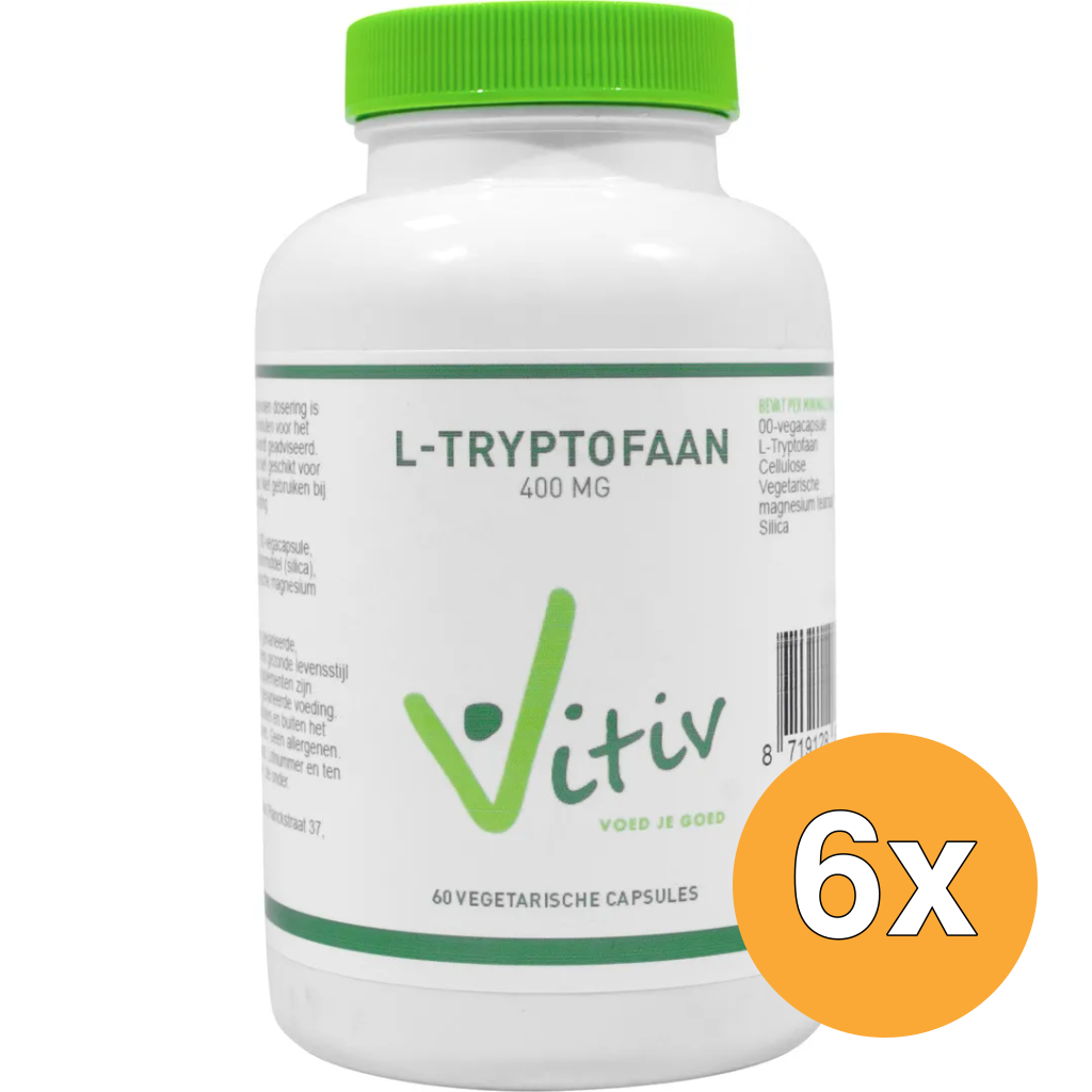 6x Vitiv L-Tryptofaan (60 vega capsules)