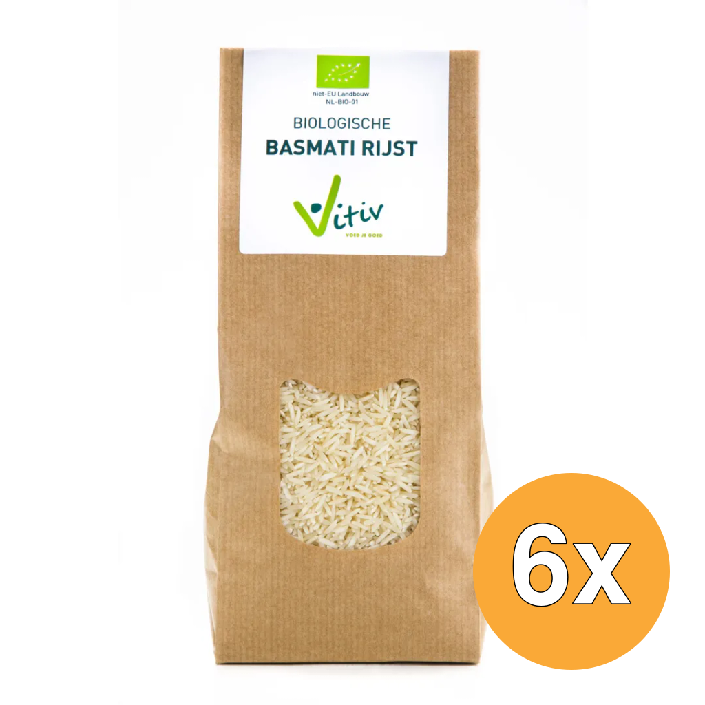 6x Vitiv Basmati Rijst Bio (500 gr)
