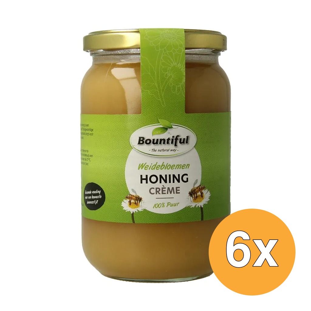6x Bountiful Weidebloemen honing creme (900 gr)