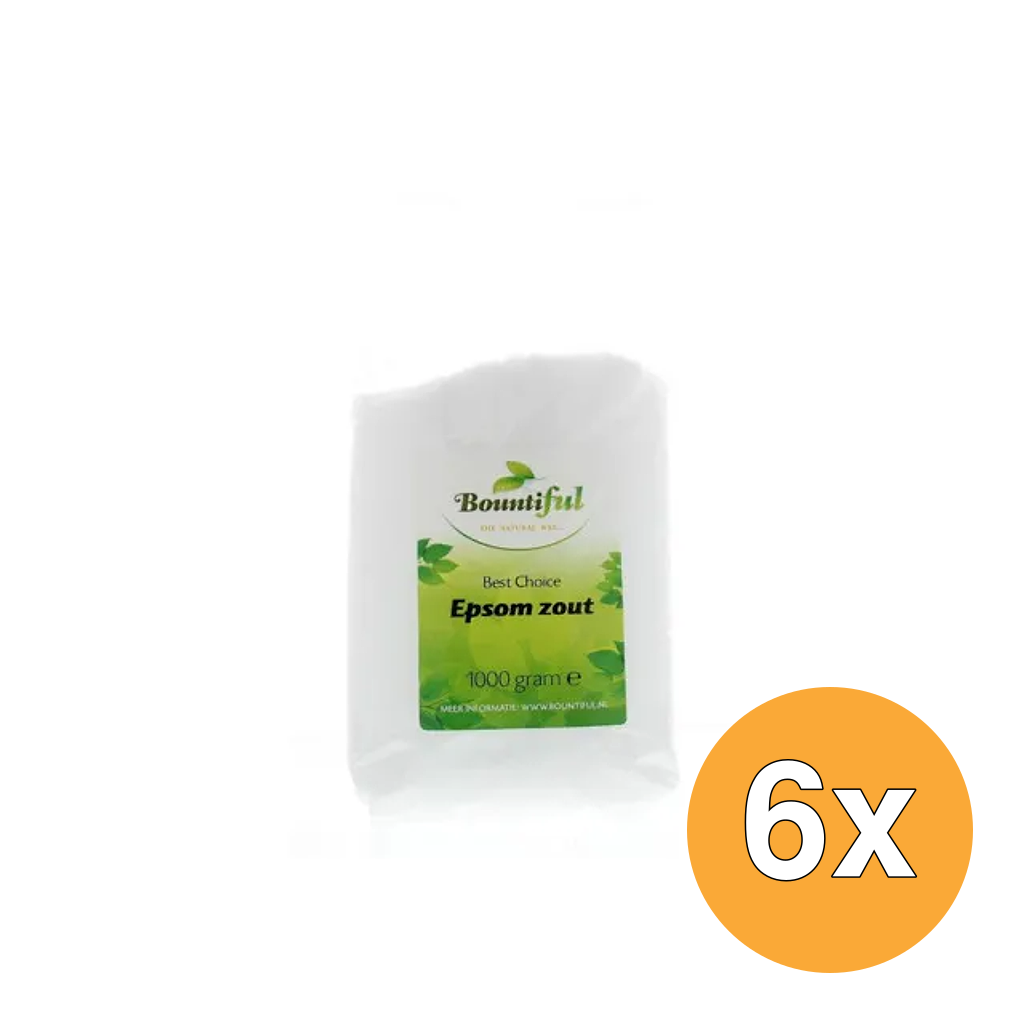 6x Bountiful Epsom zout (1000 gr)