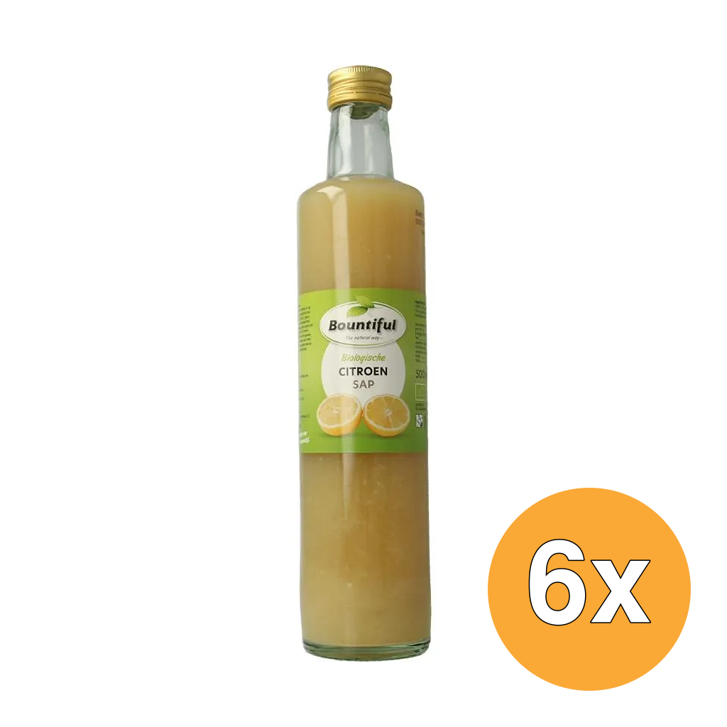 6x Bountiful Citroensap Bio (500 ml)