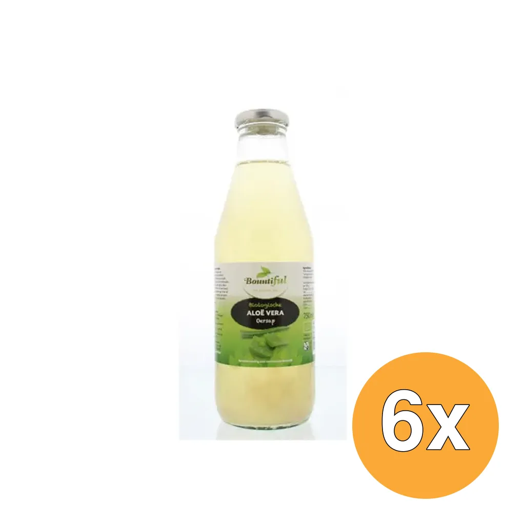 6x Bountiful Aloe vera sap bio (750 ml)