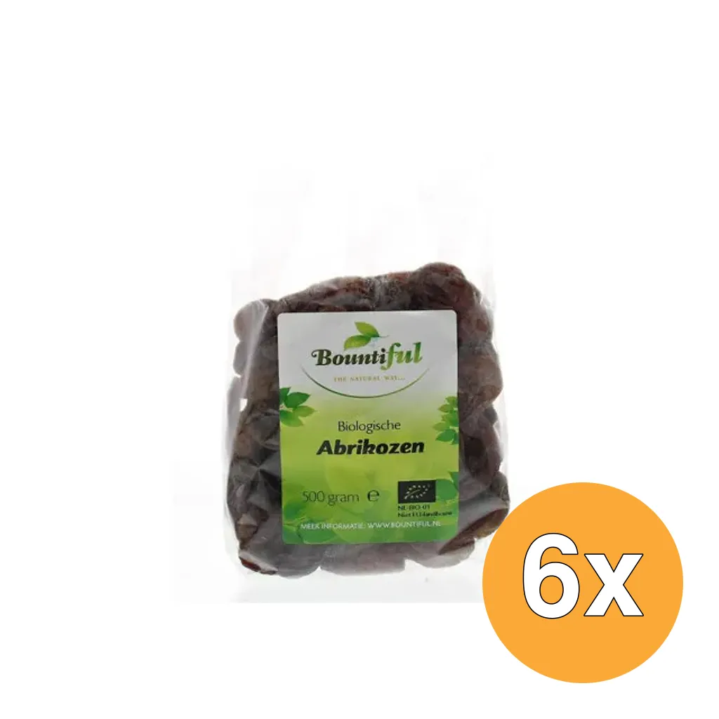 6x Bountiful Abrikozen Bio (500 gr)