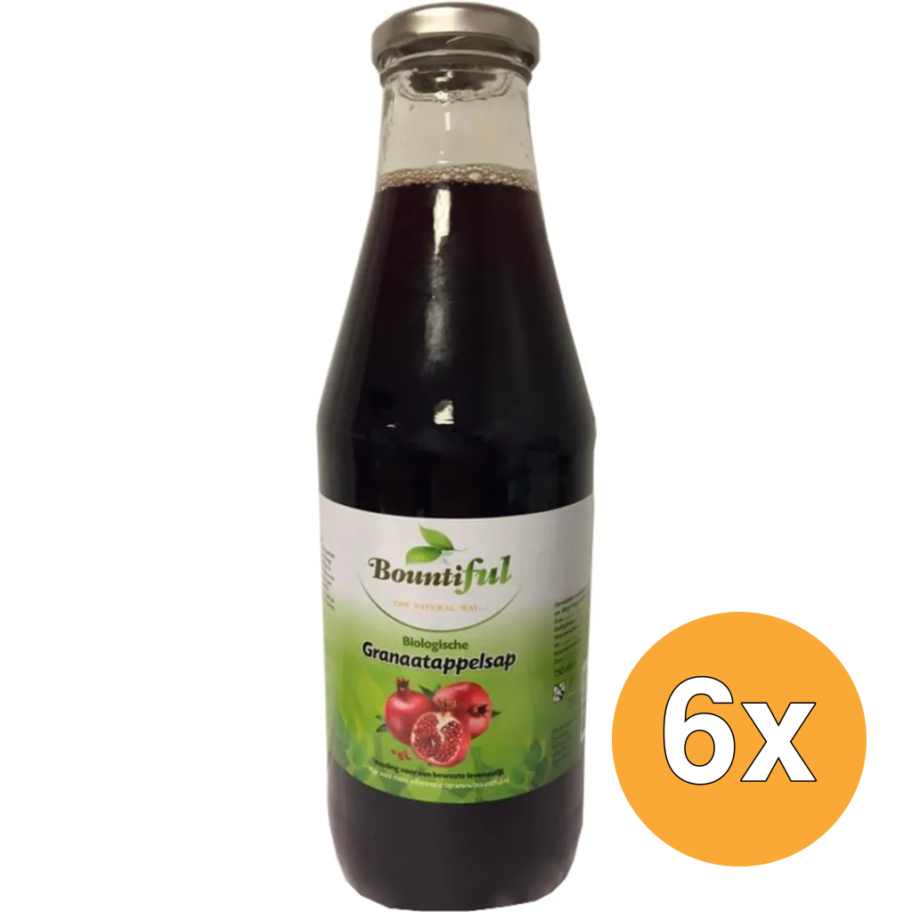 6x Bountifulgranaatappelsap bio (750 ml)