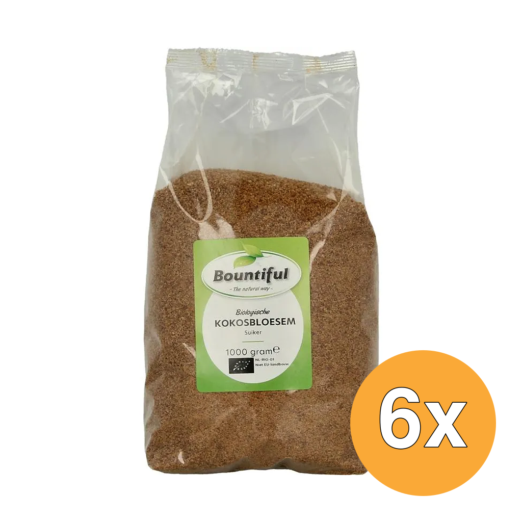 6x Bountiful Kokosbloesem Suiker Bio (1000 gr)