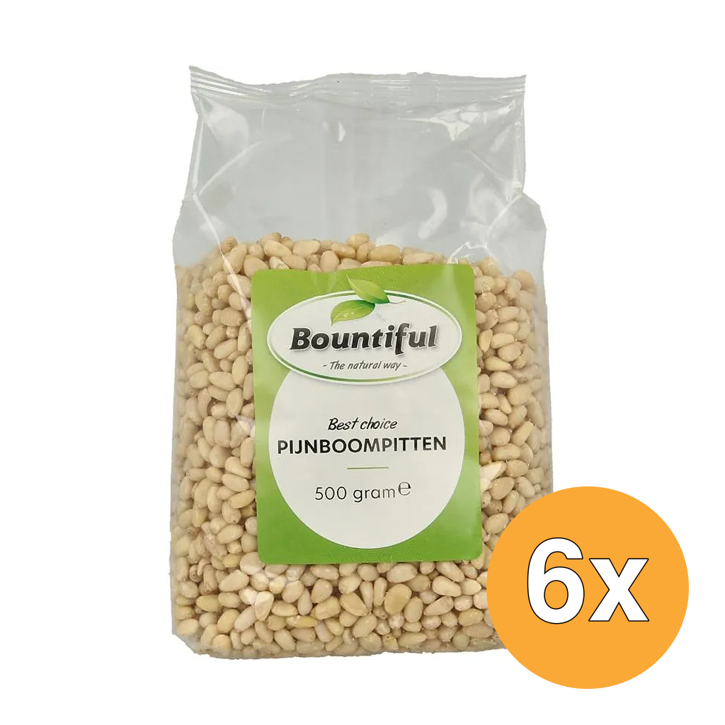6x Bountiful Pijnboompitten (500 gr)