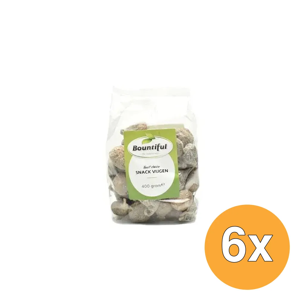 6x Bountiful Snack Vijgen (400 gr)