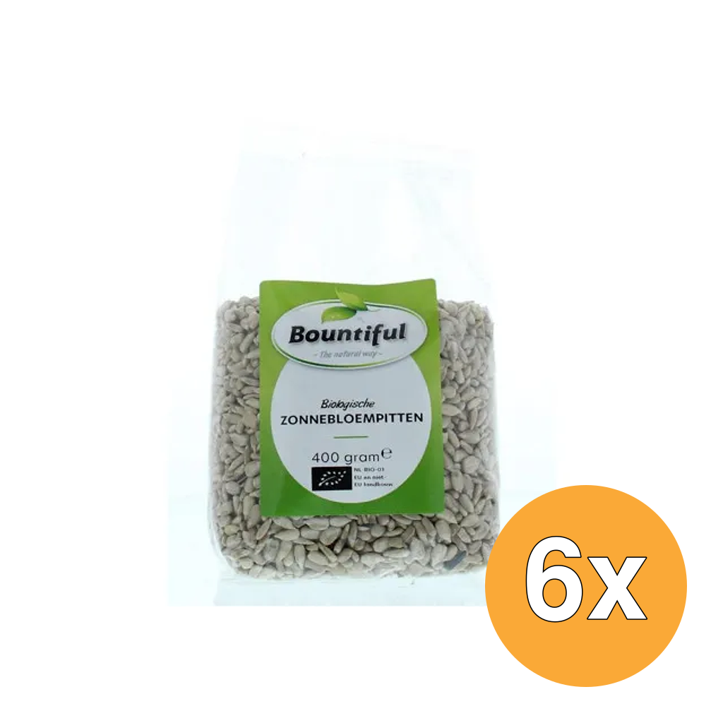 6x Bountiful Zonnebloemenpitten Bio (400 gr)