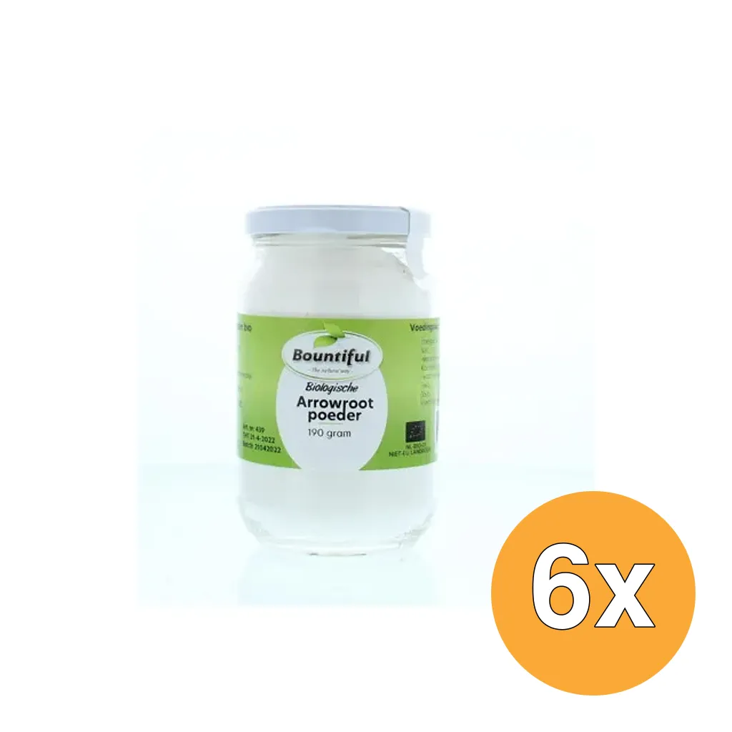 6x Bountiful Arrowroot Poeder Bio (190 gr)